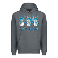 Rock snowman hello winter Premium Hoodie - JahusDesignShop