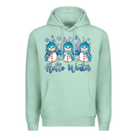 Seafoam snowman hello winter Premium Hoodie - JahusDesignShop