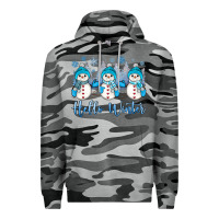Slate Camo snowman hello winter Premium Hoodie - JahusDesignShop