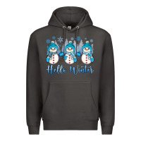 Smoke snowman hello winter Premium Hoodie - JahusDesignShop