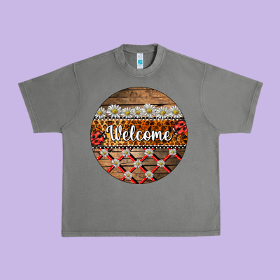 Ladybug Welcome Ornament Urban Heavy Tee Designed By Barkaloodesign