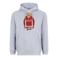 Heather Grey Christmas Labrador Heavyweight Hoodie - Bettercallsaul
