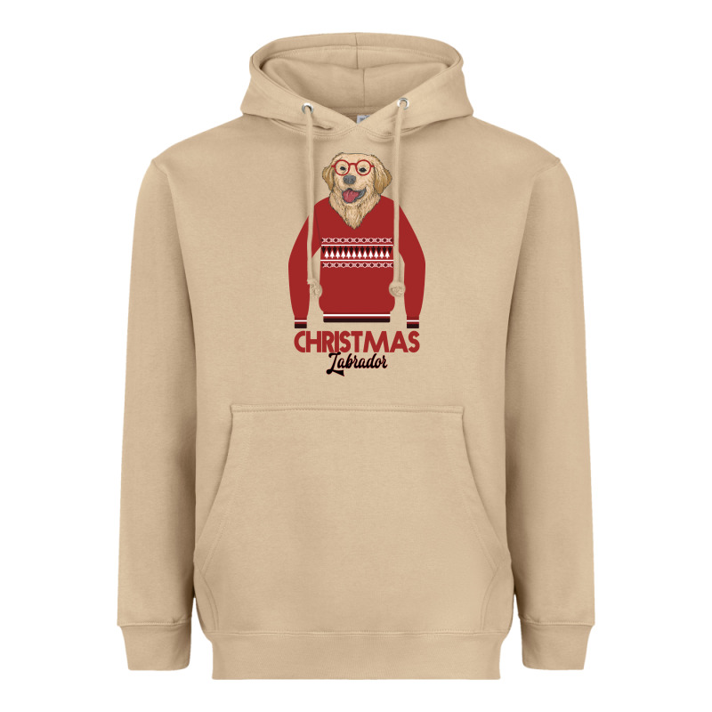 Christmas Labrador Heavyweight Hoodie by Bettercallsaul | Teevron