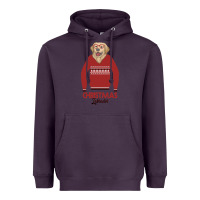 Plum Christmas Labrador Heavyweight Hoodie - Bettercallsaul
