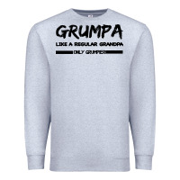 Heather Grey Grumpa Premium Sweatshirt - Bettercallsaul