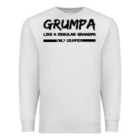 Oatmeal Heather Grumpa Premium Sweatshirt - Bettercallsaul