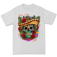 Dove Grey mexican skeleton Premium Tee - CTS Tumbler Store