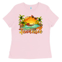Bubblegum Pink tennessee summer billie wilder Ladies Tee - texasbilliewilder