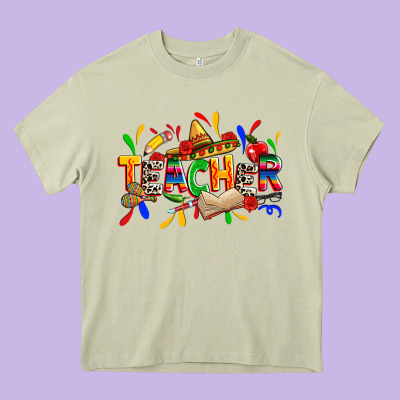 Cinco De Mayo Teacher Heavy Core Tee Designed By Zillion Design Studio