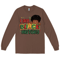 Chestnut i am black history black boy Long Sleeve Tee - MaliasSmallBusiness
