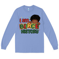 Colony Blue i am black history black boy Long Sleeve Tee - MaliasSmallBusiness