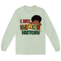 Matcha i am black history black boy Long Sleeve Tee - MaliasSmallBusiness
