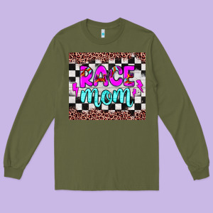 Race Mom Long Sleeve Tee Designed By Jahusdesignshop