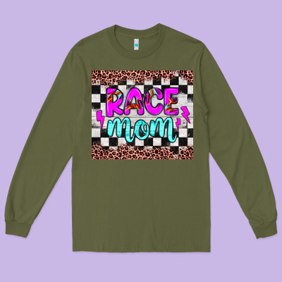 Race Mom Long Sleeve Tee Designed By Jahusdesignshop