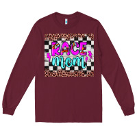 Burgundy race mom Long Sleeve Tee - JahusDesignShop