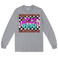 Heather Grey race mom Long Sleeve Tee - JahusDesignShop