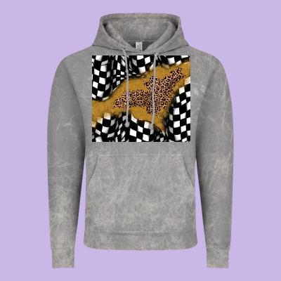 Racing Glitter Leopard Vintage Hoodie Designed By Jahusdesignshop