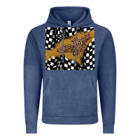 Vintage Denim racing glitter leopard Vintage Hoodie - JahusDesignShop