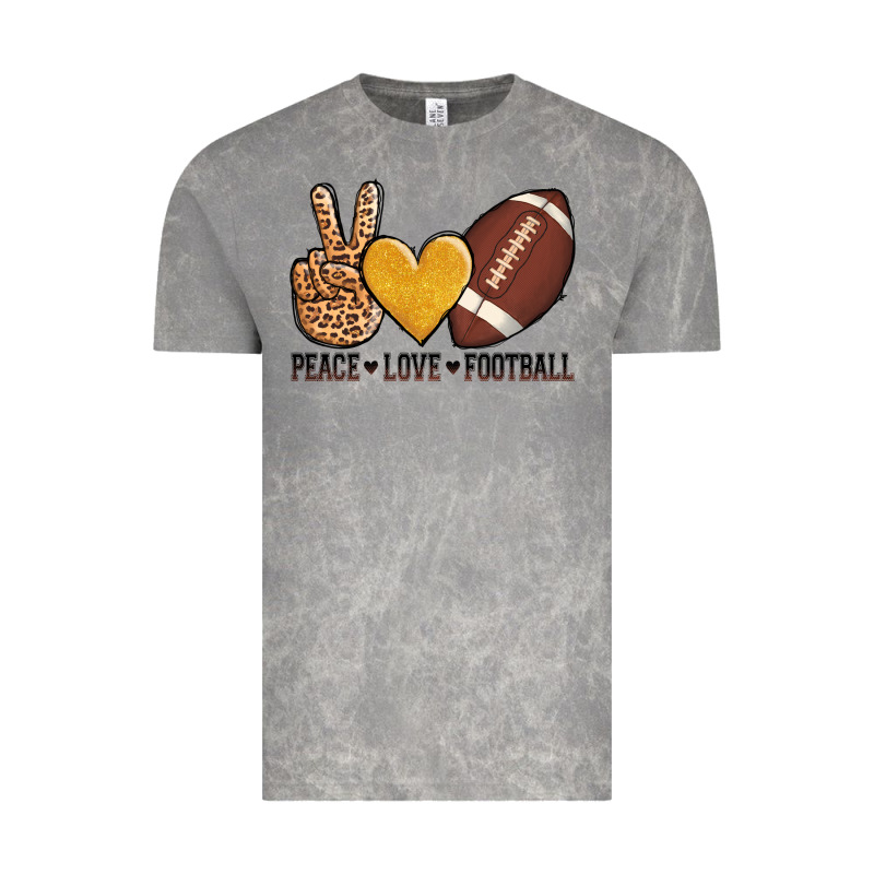 Peace Love Football Vintage Tee by AdoDesignShop | Teevron