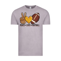 Vintage Zinc peace love football Vintage Tee - AdoDesignShop