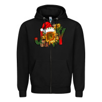 Black joy christmas with sunflower bbs Zipper Hoodie - BundleAndBundleShop