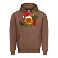 Chestnut joy christmas with sunflower bbs Zipper Hoodie - BundleAndBundleShop