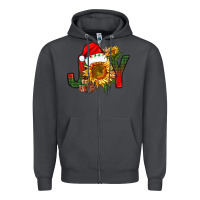 Smoke joy christmas with sunflower bbs Zipper Hoodie - BundleAndBundleShop