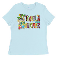 Baby Blue tequila and summer Ladies Tee - texasbilliewilder