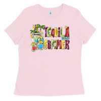 Bubblegum Pink tequila and summer Ladies Tee - texasbilliewilder