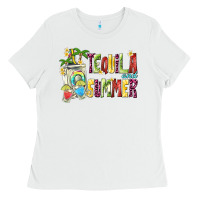White tequila and summer Ladies Tee - texasbilliewilder