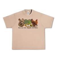 Burro Peace Love New Hampshire Red Chicken Urban Heavy Tee - LillyAllenDesigns