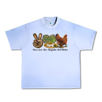 Grape Ice Peace Love New Hampshire Red Chicken Urban Heavy Tee - LillyAllenDesigns
