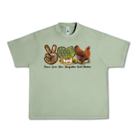Oil Green Peace Love New Hampshire Red Chicken Urban Heavy Tee - LillyAllenDesigns