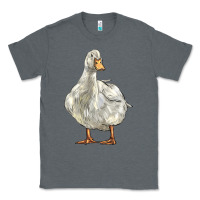Charcoal Heather american pekin duck Classic Tee - LillyAllenDesigns