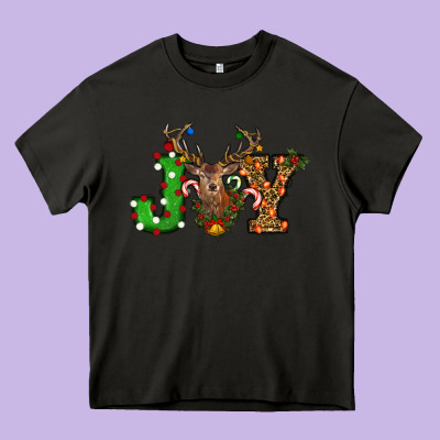 Christmas Joy Heavy Core Tee Designed By Ranaportraitstore
