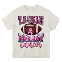 Cream tackle breast cancer Heavy Core Tee - BarkalooDesign