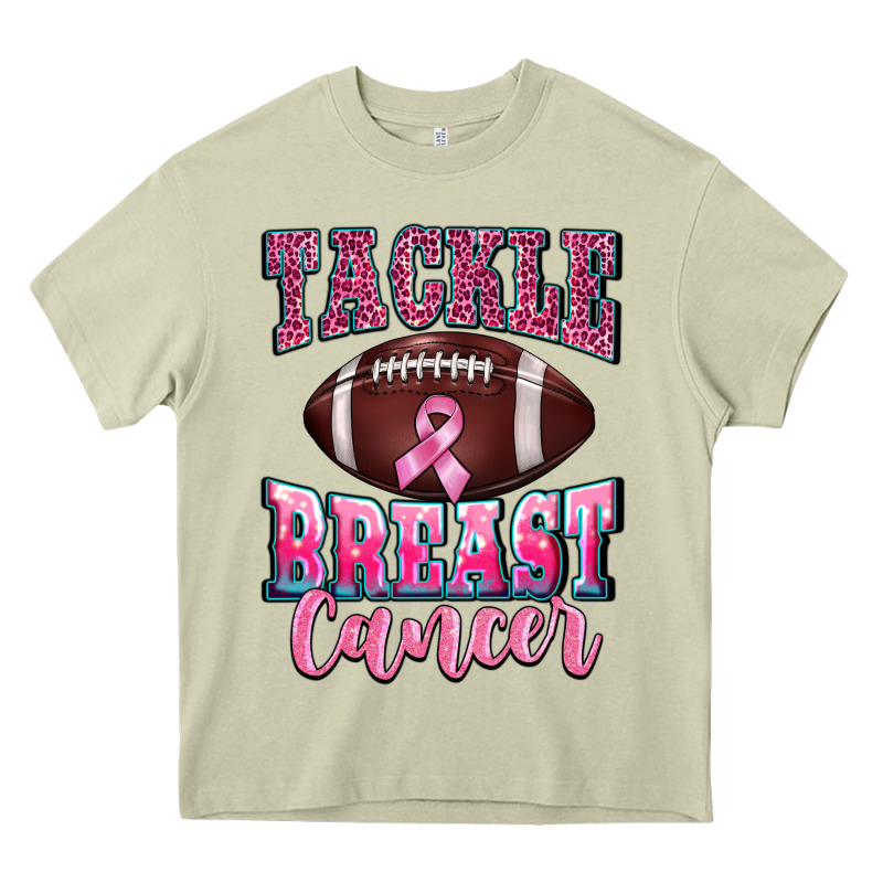 Tackle Breast Cancer Heavy Core Tee by BarkalooDesign | Teevron