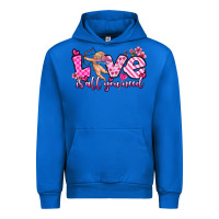 Cobalt love is all you need Urban Hoodie - OliviaCreatesArt