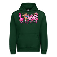 Forest Green love is all you need Urban Hoodie - OliviaCreatesArt