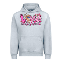 Heather Grey love is all you need Urban Hoodie - OliviaCreatesArt
