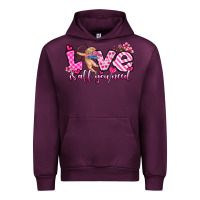 Mauve Wine love is all you need Urban Hoodie - OliviaCreatesArt