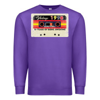 Purple 30th birthday 30 years 1990 retro tape cassette Premium Sweatshirt - Bettercallsaul