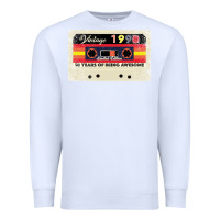 White 30th birthday 30 years 1990 retro tape cassette Premium Sweatshirt - Bettercallsaul