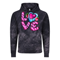 Cloud Black love with strawberry candy Vintage Hoodie - AdoDesignShop
