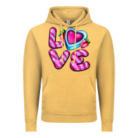Vintage Mustard love with strawberry candy Vintage Hoodie - AdoDesignShop