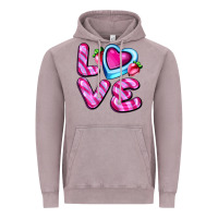 Vintage Zinc love with strawberry candy Vintage Hoodie - AdoDesignShop