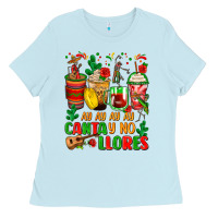 Baby Blue ay ay ay ay canta y no llores coffee cups Ladies Tee - Zillion Design Studio
