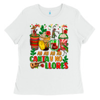 White ay ay ay ay canta y no llores coffee cups Ladies Tee - Zillion Design Studio
