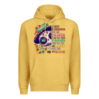Antique Gold You are braver than you think sugar skull Premium Hoodie - NancyCooperArtShop