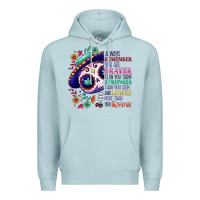 Blue Mist You are braver than you think sugar skull Premium Hoodie - NancyCooperArtShop